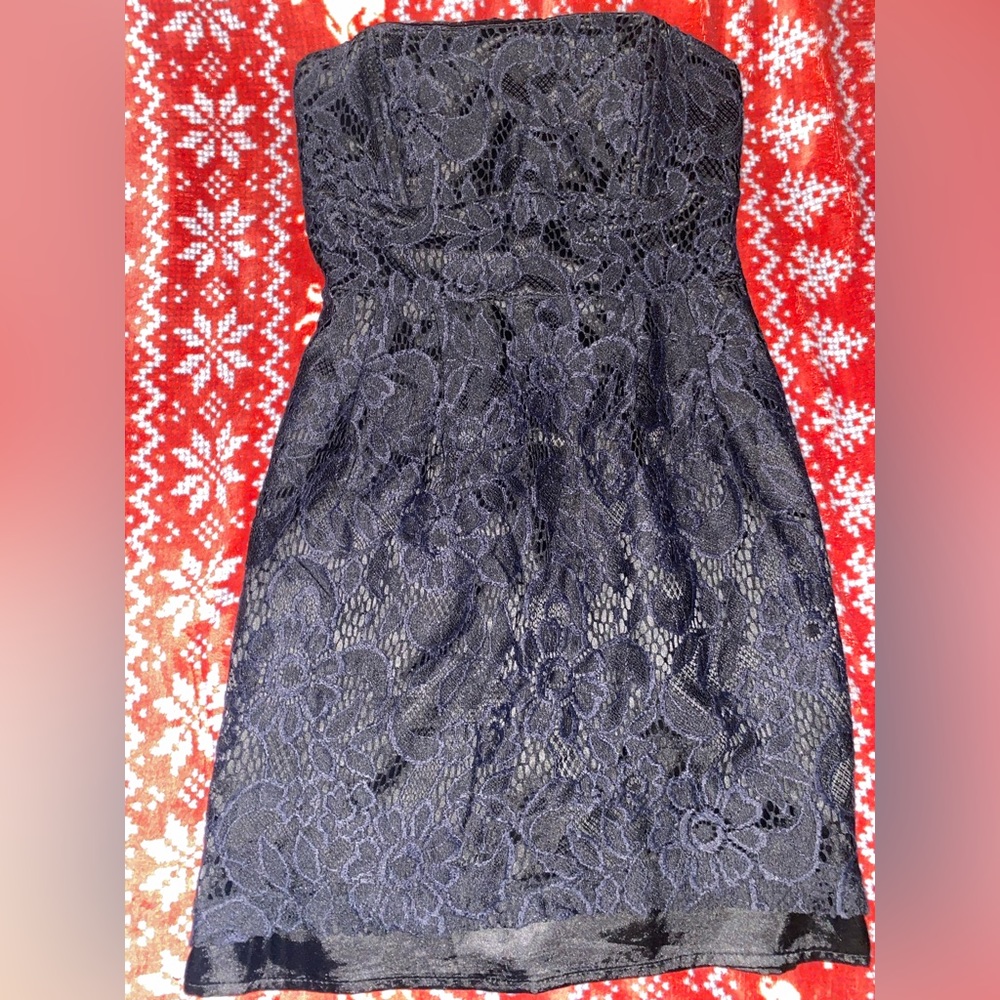 Black mini dress